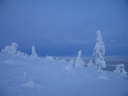 Äkäslompolo, Schneeschuh-Tour 3, Blick vom Kuer