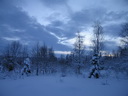Äkäslompolo, Schneeschuh-Tour 3, Sonnenaufgang