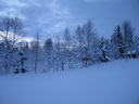 Äkäslompolo, Schneeschuh-Tour 3, Sonnenaufgang