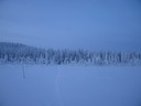 Äkäslompolo, Schneeschuh-Tour 3, Eiskalter Wald