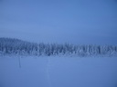 Äkäslompolo, Schneeschuh-Tour 3, Eiskalter Wald