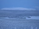 Äkäslompolo, Schneeschuh-Tour 3, Blick auf Ios Kaupinjärvi