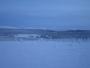 Äkäslompolo, Schneeschuh-Tour 3, Blick auf Äkäslompolo, Kesänki, Kellostapuli