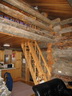 Äkäslompolo, Blockhaus, Innenansicht