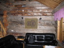 Äkäslompolo, Blockhaus, Innenansicht