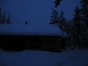 Äkäslompolo, Blockhaus, Aussenansicht