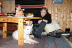 Svalbard 2005, Michael und Schlittenhund