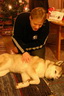 Svalbard 2005, Michael und Schlittenhund