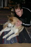 Svalbard 2005, Michael und Schlittenhund