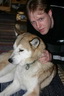 Svalbard 2005, Michael und Schlittenhund