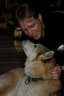 Svalbard 2005, Michael und Schlittenhund