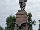 Denkmal für Alexander III am Kai der Angara, Irkutsk, Sibirien, Russland