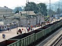Bahnhof Sludjanka an der Transsibirischen Eisenbahn, Sibirien, Russland