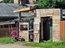 Frischer Omul wird am Strassenrand getrocknet, Listwjanka am Baikalsee, Sibirien, Russland