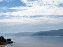 Blick über die Angara, Talzy, Sibirien, Russland