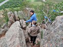 Auf dem Weg zum Dorf der Altgläubigen, Tarbagatay, Sibirian, Russland