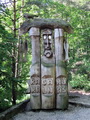 Skulptur auf dem Hexenhügel bei Schwarzort (Kurische Nehrung, Litauen)