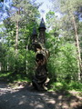 Skulptur auf dem Hexenhügel bei Schwarzort (Kurische Nehrung, Litauen)