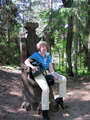 Andrea auf dem Hexenhügel bei Schwarzort (Kurische Nehrung, Litauen)