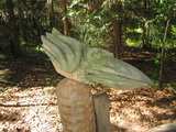 Skulptur auf dem Hexenhügel bei Schwarzort (Kurische Nehrung, Litauen)