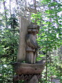 Skulptur auf dem Hexenhügel bei Schwarzort (Kurische Nehrung, Litauen)