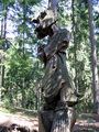 Skulptur auf dem Hexenhügel bei Schwarzort (Kurische Nehrung, Litauen)