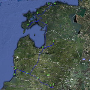 Reiseroute Baltikum (Estland/Lettland/Litauen)