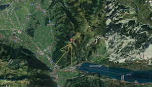 Karte Bergwanderung Federispitz (CH)