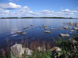 Blick auf den Pielinensee in Richtung Halbinsel Kaiskunniemi
