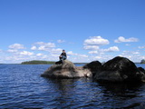 Blick auf den Pielinensee in der Likolahti-Bucht