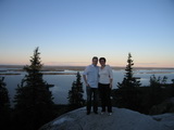 Blick vom Koli auf den Pielinensee; Vordergrund: Noemi & ich