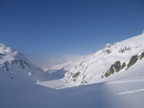 Blick zum Oberalppass hinunter