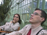 Karin und Christoph im Wüstenhaus, Tierpark Schönbrunn, Wien