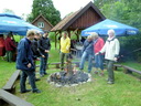 Polnische Spezialitäten am Lagerfeuer (Quelle: Daniela Wingenfeld)