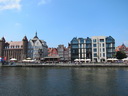 Fassaden der Rechtstadt an der Mottlau, Danzig / Gdańsk (Polen)