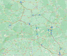 Reiseroute Halloween in Transsilvanien (Rumänien)
