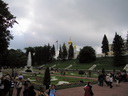 Unterer Garten des Schlossparks und Schlosskirche vom Peterhof